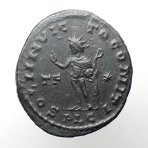 【古代ローマコイン】Constantine I（コンスタンティヌス1世）クリーニング済 ブロンズコイン 銅貨 フォリス(yHUVPJaBhf)_画像2
