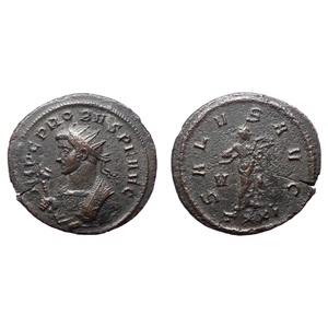 【古代ローマコイン】Probus（プロブス）クリーニング済 ブロンズコイン 銅貨 アントニニアヌス(H2MBbBBrfr)