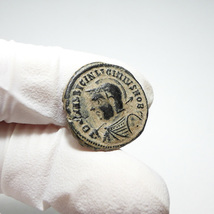 【古代ローマコイン】Licinius II（リキニウス2世）クリーニング済 ブロンズコイン 銅貨 フォリス(g8eEsYpRm6)_画像4