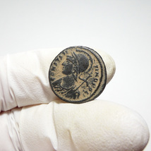 【古代ローマコイン】City Commem（コンスタンティノポリス記念）クリーニング済 ブロンズコイン 銅貨 フォリス(7YAZN9MSwz)_画像3