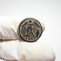 【古代ローマコイン】City Commem（コンスタンティノポリス記念）クリーニング済 ブロンズコイン 銅貨 フォリス(7YAZN9MSwz)_画像5