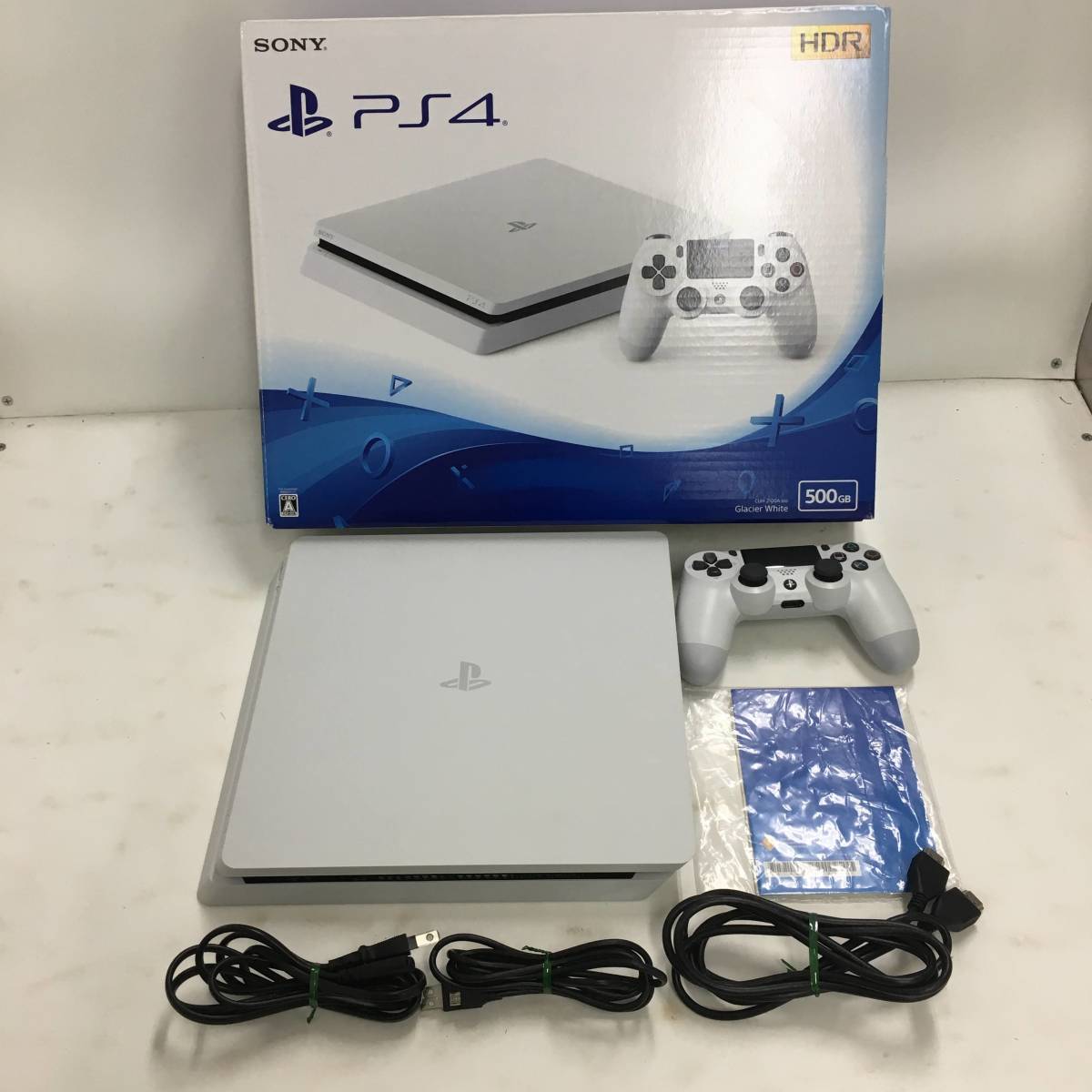 1円~】SONY PS4 本体CUH-2100A 500GB ホワイト※動作確認済み※初期化