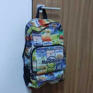  immediately buying welcome Hard Rock Cafe (Hard Rock Cafe) photograph pattern backpack * rucksack 