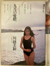 ★週刊プレイボーイ 1989/10/10 藤谷美和子 坂本龍一 チャー 槙野しおり 川越美和 水島涼子 羽賀直子 新井美樹 麻生詩織 佐野元春 宮原学_画像6