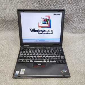 Windows 2000 Professional sp2 搭載 IBM ThinkPad X22 2662-99J PentiumIII 800MHz-M/メモリ128MB/20GB/リカバリ/12.1インチ/現状品/N110A