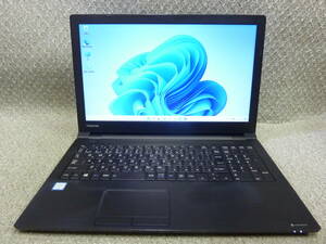 高速 新品SSD512GB Windows7,10,11 選択可 15.6” 東芝 dynabook B65/H ★ Core i3-7130U 2.7GHz/メモリ4GB/USB3.0/無線/リカバリ作成/2124