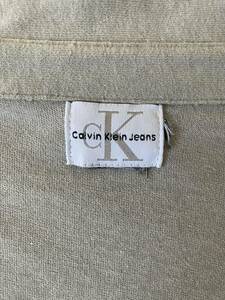 90s Vintage Calvin Klein Cotton Shirt カルバンクライン コットン 半袖シャツ ビンテージ ショートスリーブ M-L程度