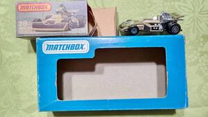 В то время, сделанная в британской Lesney Box 1981 Matchbox 28 Superast Formula Racingcar 5000 Внешняя коробка (терминал аэропорта Наха)