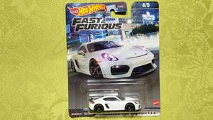 ホットウィール プレミアム ワイルドスピード FAST&FURIOUS 4/5 Porsche 718 Cayman GT4 