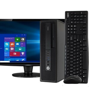 ＜Hp22型パソコンセット＞800G2 Corei5-6500搭載・8GB・SSD128+HDD500GB・DVD-RW・Win11・Office2021・無線LAN・キーボード.マウス　P8124