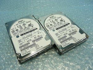 1OPX // 2個セット HGST HUC101812CSS204 1.2TB 2.5インチ SAS HDD 10K(10000)rpm 12Gb 15mm A3C40184924//Fujitsu PRIMERGY RX2530 M2取外