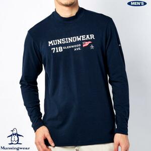 〓★新品タグ付 マンシングウエアMunsingwear 吸湿発熱 長袖ハイネックシャツ/L 定価17600円〓