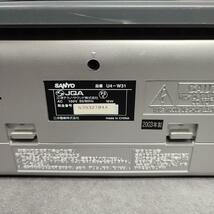 【音出し確認済】 SANYO ラジオカセットレコーダー U4-W31 ダブルカセット 2003年製 元箱 家電 テープ 音響機器 防災 サンヨー 中古品_画像6