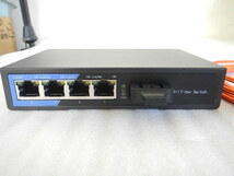 【動作未確認ジャンク品】Ethernet　Fiber　Switch　通電確認のみです。_画像2