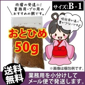 018-03-002 ★追跡なし★ お試し 日清丸紅飼料おとひめB1（沈降性）50g ※メール便　金魚小屋-希-福岡