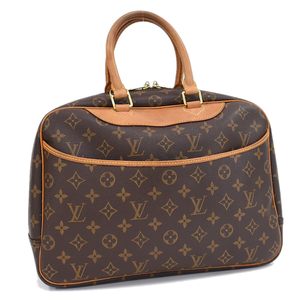 1点限定 ルイヴィトン ドーヴィル ハンドバッグ M47270 モノグラム キャンバス ブラウン LOUIS VUITTON Deauville