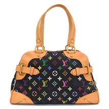 1点限定 ルイヴィトン クラウディア ハンドバッグ ショルダー M40194 モノグラムマルチカラー ノワール LOUIS VUITTON_画像3