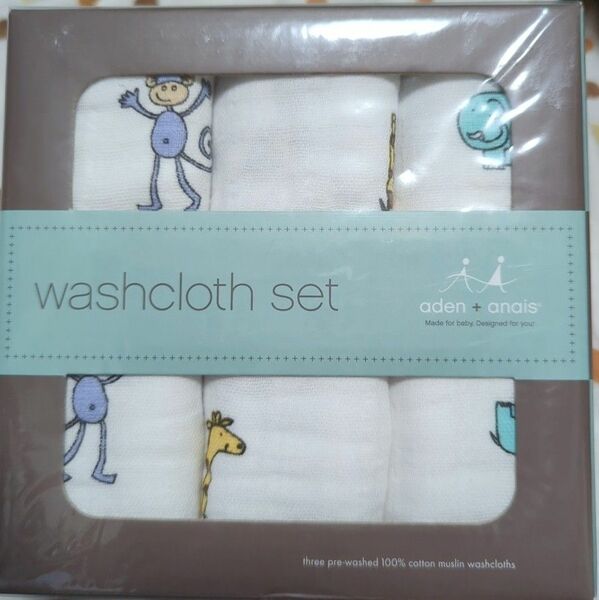 aden+anais washclothset