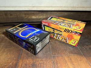 ★コレクター必見！！ maxell Victor VHS ビデオテープ 未使用 2セット 計5個 テープ ビンテージ コレクション HG Th082413