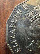 ★コレクター必見！！ オーストラリア 1998年 50セント 記念硬貨 シルバーカラー ビンテージ コレクション 外貨 コイン 約32㎜ Th081009_画像6
