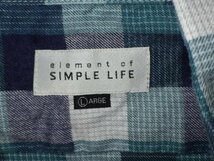 z1983SIMPLELIFE★シンプルライフ★チェック柄ボタンダウンシャツ★サイズL★人気★激安★送料格安_画像4