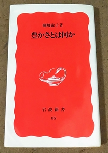 絶版 岩波新書 暉峻淑子 てるおかいつこ 豊かさとは何か