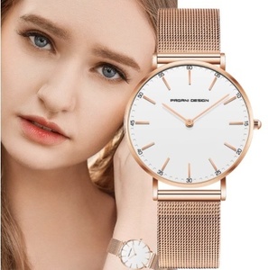 即決) パガーニデザインの女性の腕時計超薄型腕時計女性トップ高級ブランドカジュアル時計