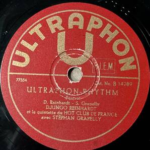 DJANGO REINHARDT ULTRAPHON(FRANCE) Ultraphon Rhythm/ Confessin’ の画像1