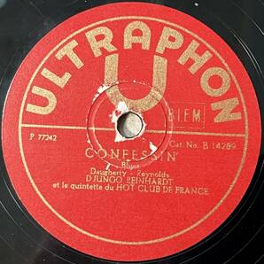 DJANGO REINHARDT ULTRAPHON(FRANCE) Ultraphon Rhythm/ Confessin’ の画像3