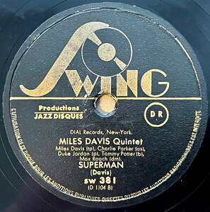 CHARLIE PARKER (Miles Davis имя ) SWING Superman( Take B ; Dial 1056 - другой Take )