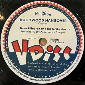 DUKE ELLINGTON AND HIS ORCH. V-DISC Hollywood Hangover