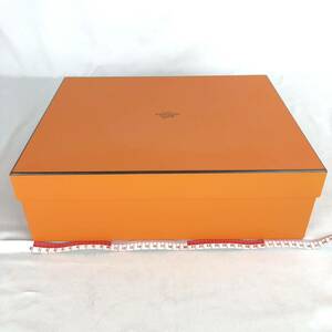HERMES エルメス 空箱 080 BOX 35.5×29×11 バーキン ケリー ボックス ケース 空き箱 保存箱 バッグ 鞄 オレンジ リボン 大型