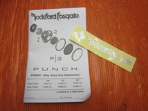 【S】Rockford Fosgate PUNCH P3D2-15 15インチ(38㎝) 2ΩDVC サブウーファー ロックフォード 中古品_画像7