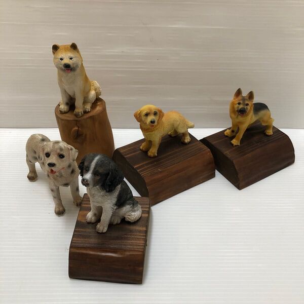昭和レトロ 犬 置き物 まとめ売り 5点セット