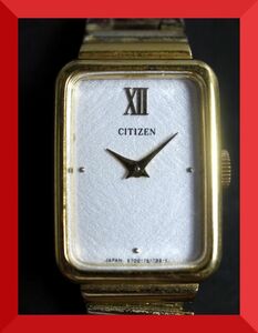 シチズン CITIZEN クォーツ 2針 純正ベルト 4-677846 女性用 レディース 腕時計 V594