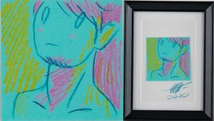 【絵画】『 天野タケル 直筆 ドローイング postit ポストイット 2020 額装 16280 』 美術 芸術 現代アート インテリア ギャラリー