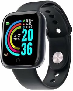 smart watch スマートウォッチ　大画面man woman blackスマートウォッチ スマートブレスレット 