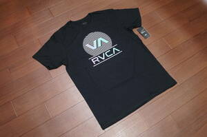 「RVCA（ルカ/ルーカ）」 ロゴプリント 半袖 Tシャツ/L/ブラック/黒/メンズ☆★