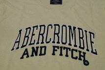Abercrombie & Fitch 刺繍ロゴ 半袖 Tシャツ/XL/ベージュ/メンズ アバクロンビー&フィッチ アバクロ A&F ll 2l 正規 新品 ビッグサイズ_画像5