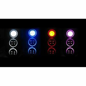 ヴィッツ NCP90/NCP91/NCP95 LEDエアコン照明セット！ レッド オートエアコン用