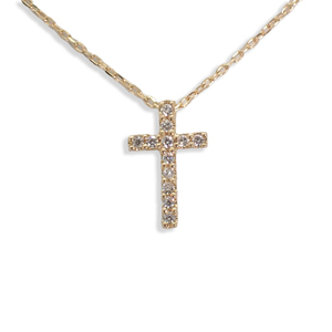 [ used ]K18 Star Jewelry diamond pendant / necklace [g113-64]