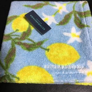  towel handkerchie KEITA MARUYAMA Keita Maruyama lemon pattern light blue mummy na unused 