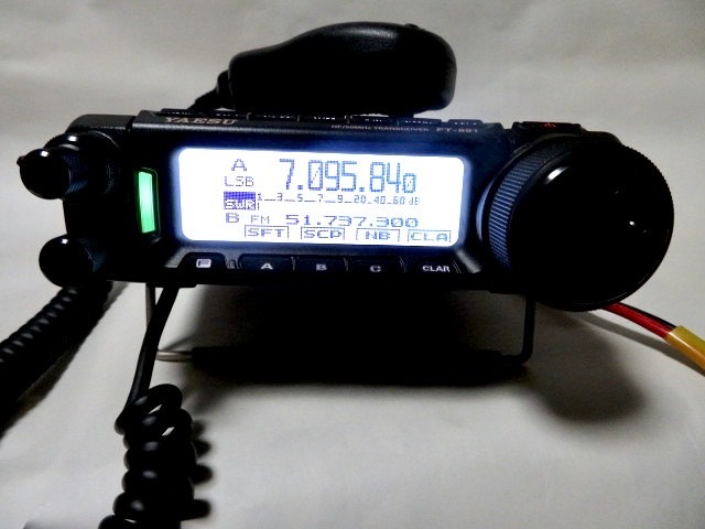 FT-891モービル機 50w 1.8M〜50M-