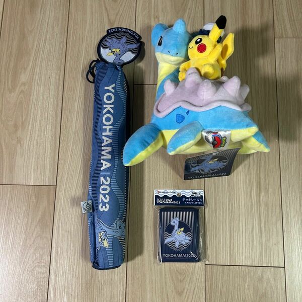 ぬいぐるみ　ポケモン　ラプラス　デッキシールド　スリーブ　プレイマット　WCS 2023 横浜