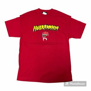 希少 00s 未使用 WWE ハルクホーガン HULKAMANIA Tシャツ L