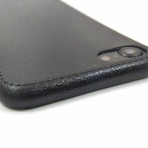 iPhone 7/8 レザー風 シンプル ソフトカバー ケース 薄型 シンプル TPU ブラックの画像4