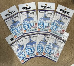 [新品] VARIVAS バリバス ワカサギ仕掛け ふわふわ玉 5本針 北海道 茨戸 1号 8枚セット #公魚工房