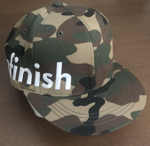 UNFINISH ロゴ 刺繍 CAP 迷彩 カモフラージュ 中嶋敏嗣 HITS.Co m&m Fellow Bull original 好きに も 帽子 アンフィニッシュ