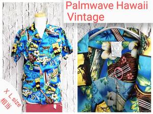 ★送料無料★ ＵＳ古着 Palmwave Hawaii アロハシャツ ハワイアンシャツ ヴィンテージ メンズ シャツ ＸＬ 相当