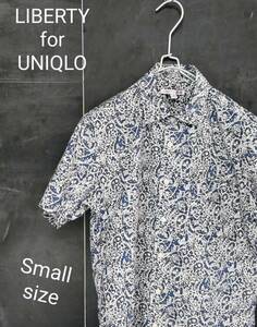 ★送料無料★ LIBERTY for UNIQLO シャツ ユニクロ × リバティー シャツ 柄シャツ デザインシャツ 小花柄 Small
